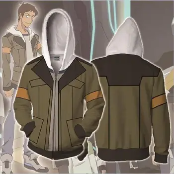 

BIANYILONG Autumn Winter 3D Print voltron Sweatshirts Hoodies Fashion Cosplay Zipper hooded Jacket clothing