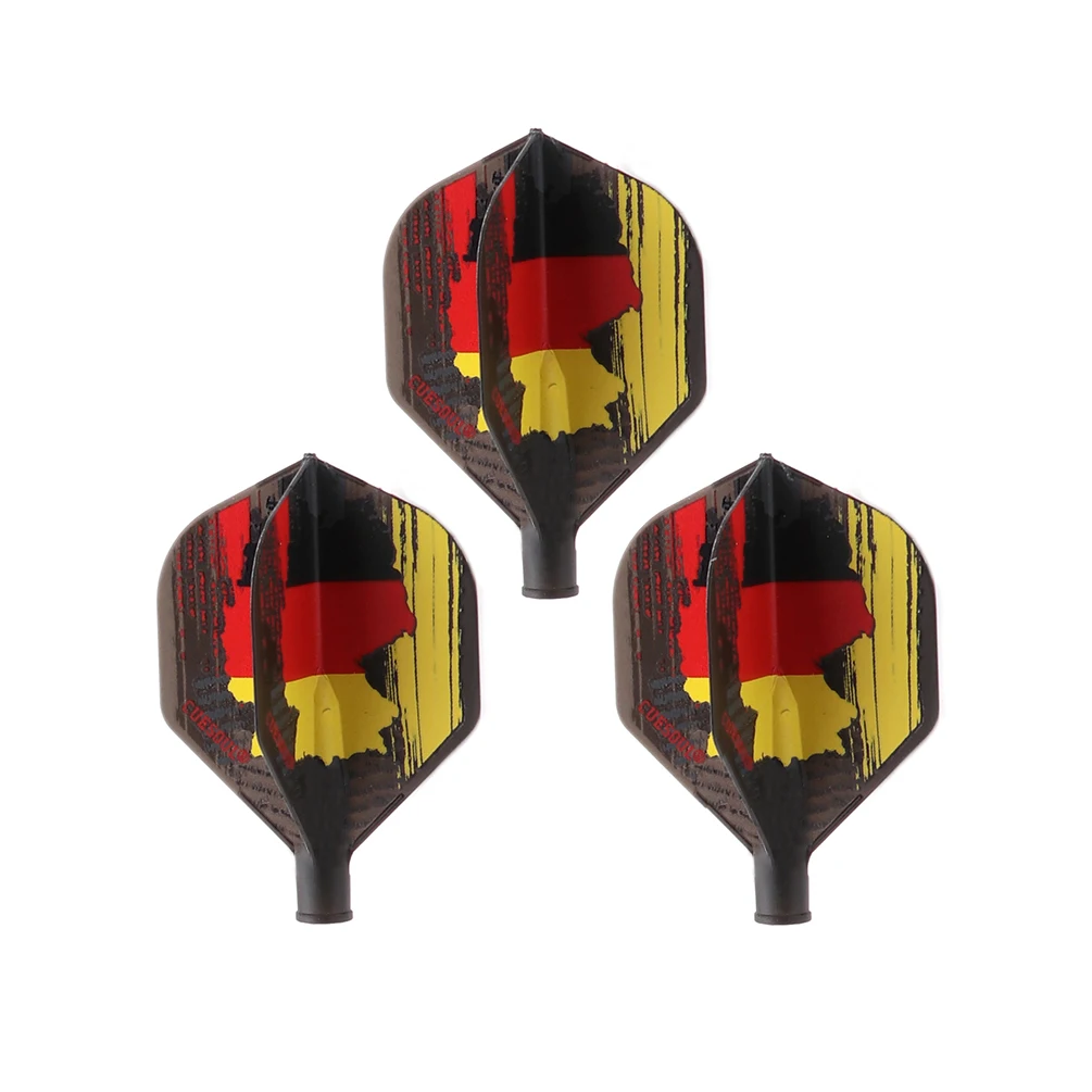 CUESOUL TERO AK4 Dart Flights Standard Shape German Flag Design,Set of 3 pcs german design 1949 1989 two countries one history