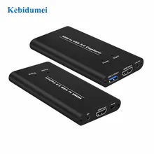 Kebidumei HD 1080P 4 k@ 60Hz Full HD видео рекордер USB 3,0 HDMI к USB карта видеозахвата ключ игровой потоковый прямой поток