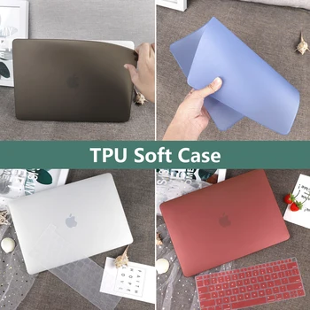 

Ultra-thin TPU Soft Case For MacBook Air 13 2020 2019 A2179 A1932 Touch ID Pro 13 A2289 A2159 A1706 A1708 Pro 16 A2141Cover