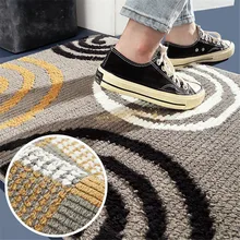 Толстый Флокированный домашний коврик, износостойкий напольный коврик для гостиной, коврик для ванной комнаты, напольный ковер 58x88 см, Прямая поставка