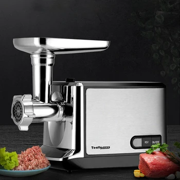 

Electric Meat Grinder Fully Automatic Stainless Steel Multifunction Chopper Slicer Sausage Stuffer Meat Mincer Food Processor
