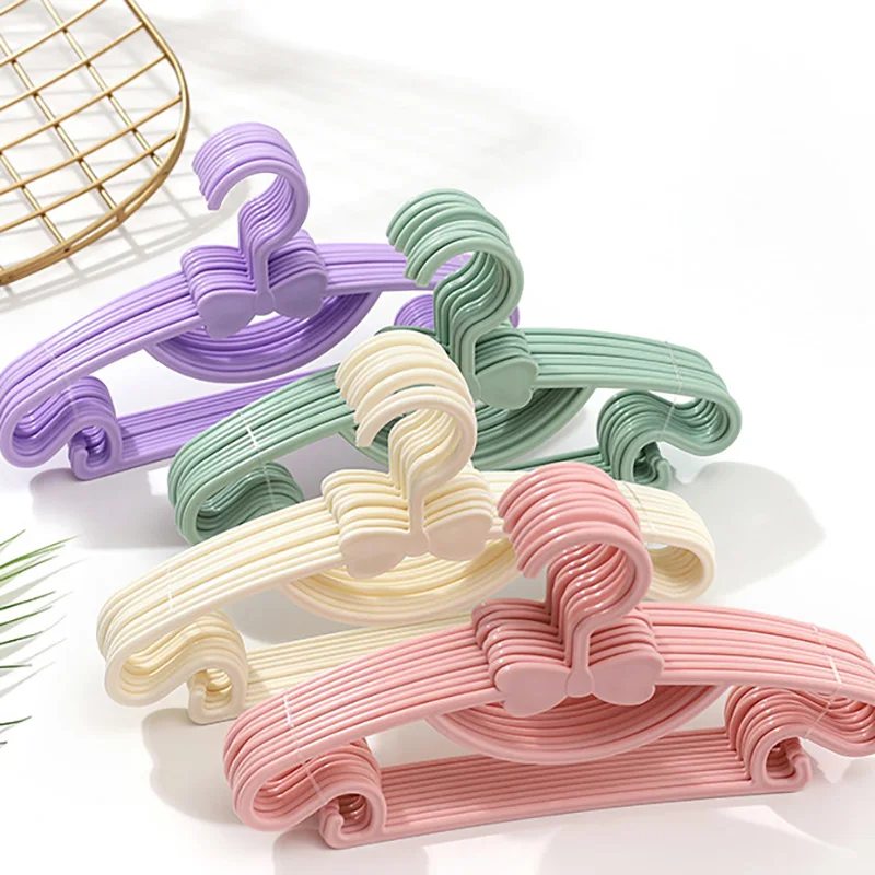 Clothes-Hanger-Racks Coats Plastic Kids Portable Children Display Windproof 5/10/20pcs