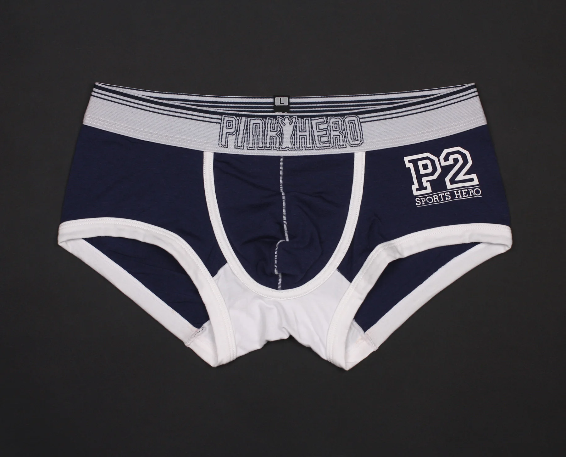 blue Cotton-printed boxer briefs