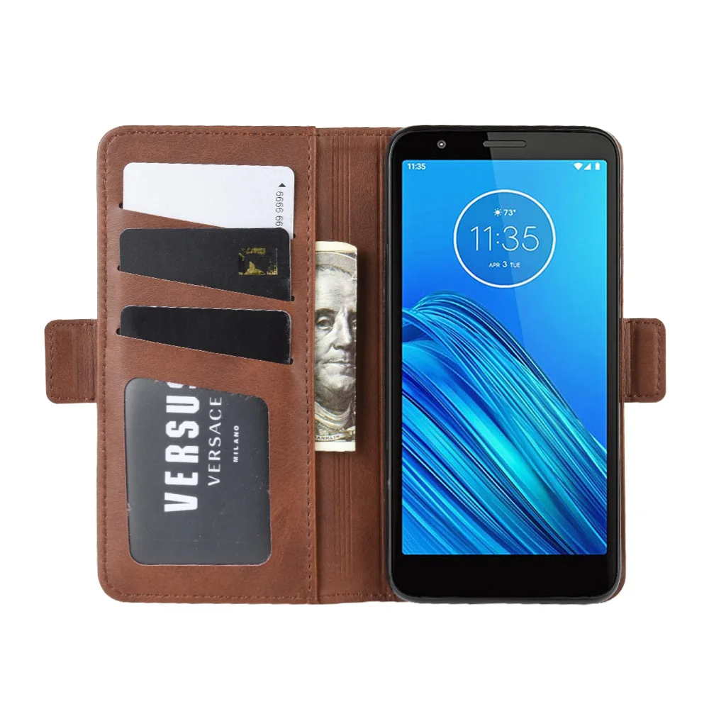 Из искусственной кожи с откидной крышкой чехол, кошелек чехол для Motorola Moto E6/E6+ плюс держатель для карт чехол защитной оболочки GG
