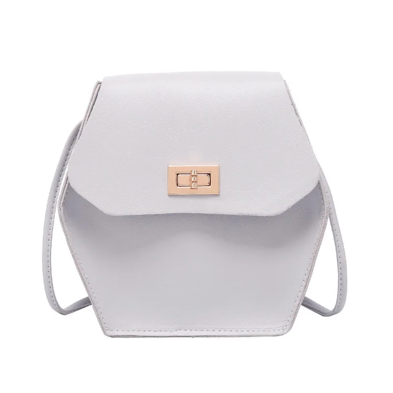 

Korean Version of the Cover Type Women's Rhombus Package Cover Type Lock Square Sling Bag 2019 Summer New Products Shoulder Bag