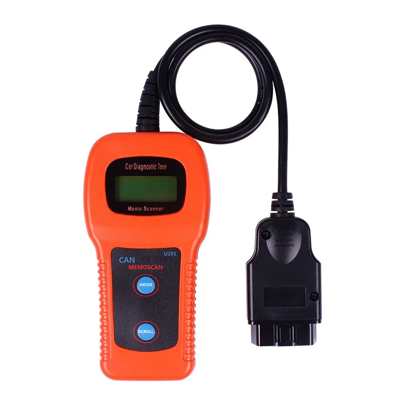 OBD2 CAN U281 автомобильный считыватель кодов сканер Memo диагностический инструмент Memoscan CAN-BUS OBD2 двигатель подушка безопасности Автосканер двигателя для audi для V W - Цвет: Цвет: желтый