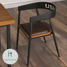 Луи Мода кафе стулья промышленный стиль спинки диффузный тема Ресторан молочный чай магазин досуг