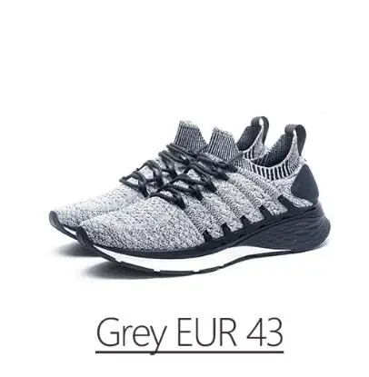Grey 43 Новое поступление Xiaomi Mijia кроссовки 3 Мужские Спорт на открытом воздухе Uni-moulding 3D Fishbone Lock system Вязание верхние мужские кроссовки - Цвет: Grey 43