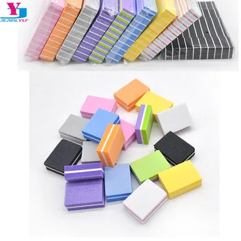 

9 Colors Professional Mini Nail Buffer Block 500Pcs Double-sided Buffer Block Sanding Sponge for UV Gel Sanding File Tool Shine