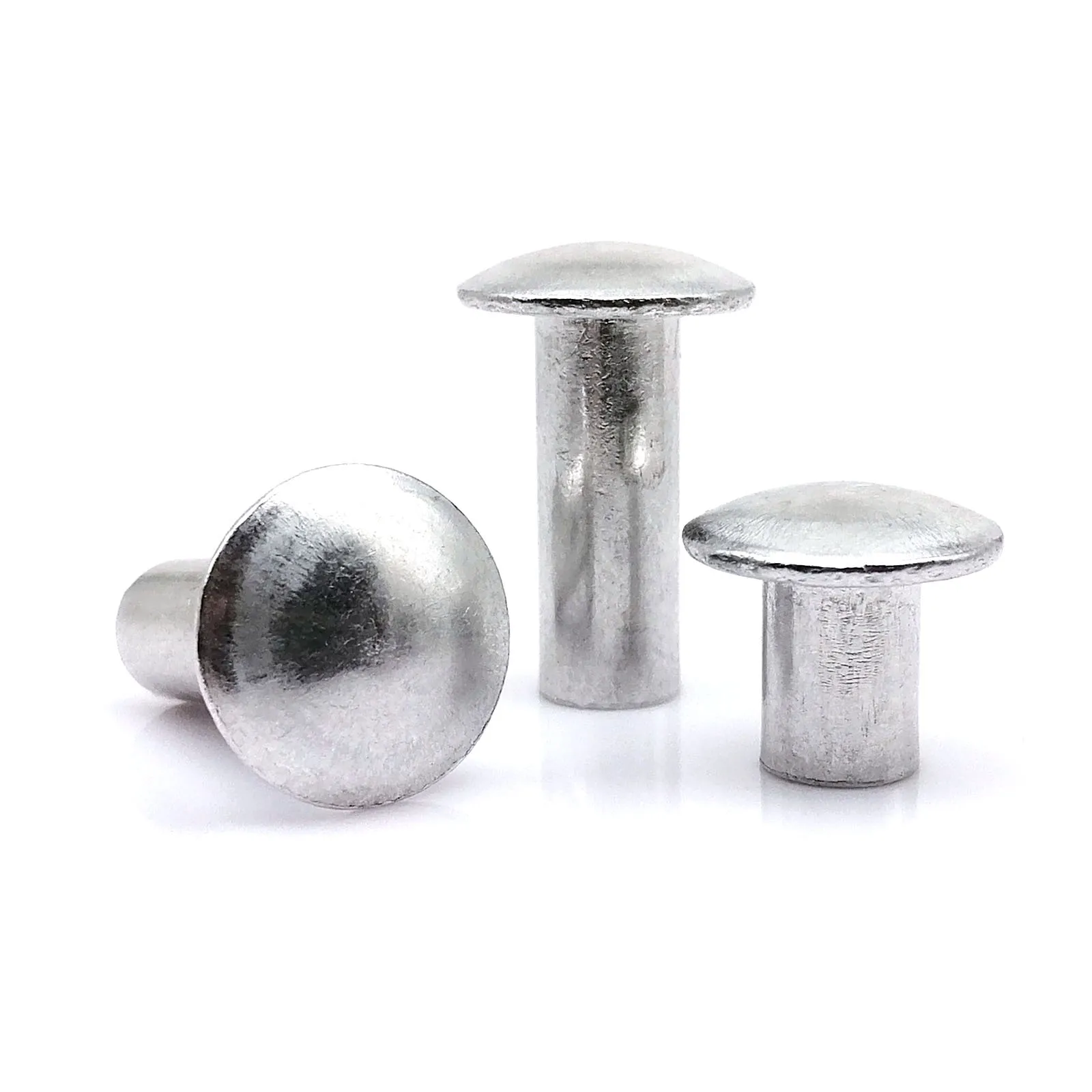 10/50pc M2 M2.5 M3 M4 M5 M6 GB873 Large Big Round Truss Head Half Semi Hollow Shank Aluminum Rivet Stem Diameter 2 2.5 3 4 5 6mm rivets and fasteners,rivets and screws