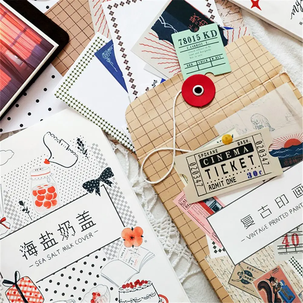 100sheets Cute Writable Stickers Kawaii Stationery DIY Diary Scrapbooking Decorative Stickers Writing Card material escolar