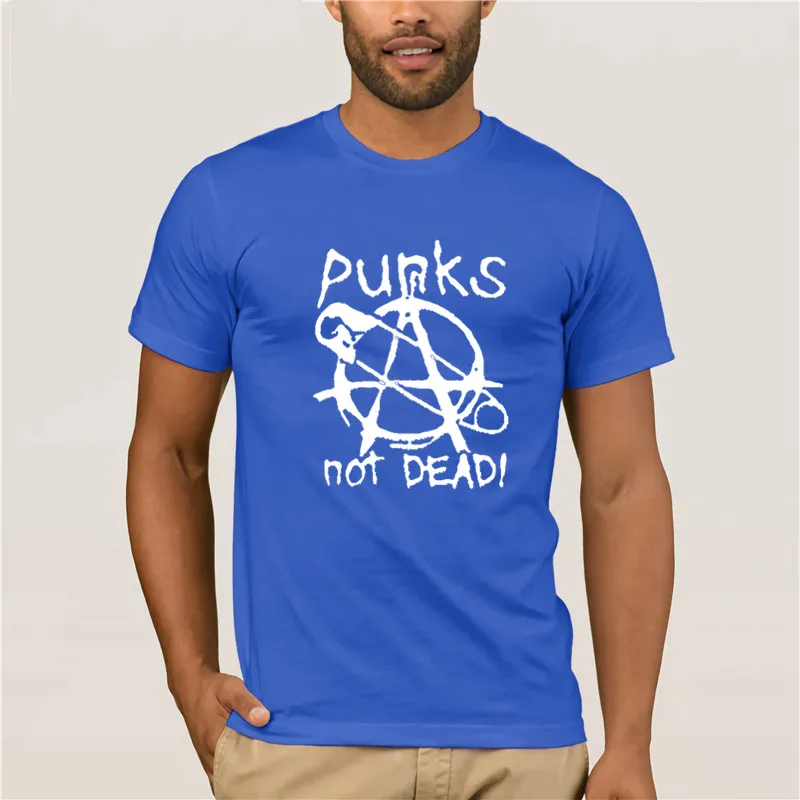 Новое поступление 2020 креативная Мужская футболка Punks Not Dea унисекс со слоганом| |