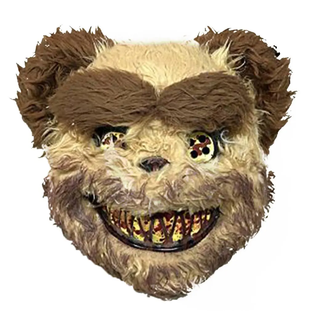 Comfortable And More BreathableEasily Fit Most Children Or Adults Halloween Bloody Rabbit Plush Mask Cosplay Masquerade Props - Цвет: Золотой