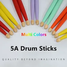 

Multicolor 1 Pair 5A Maple Wood Drum Sticks Drumsticks Percussion Accs Percussion Instruments Music Band Drumsticks For Drum
