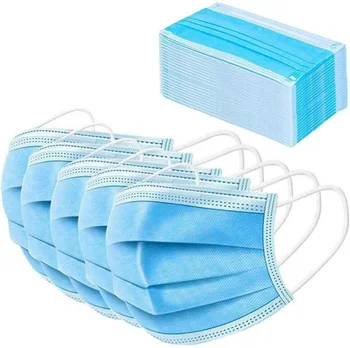 

Fast Shipping Anti-Pollution Filter Safety Dust Mask Disposable Protect 3-Ply Earloop Non Woven Mouth Protective mascarillas