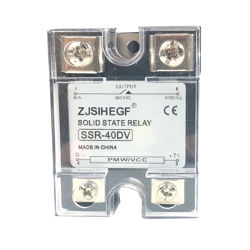 Выход 24 480VAC 60A SSR вход 0 5 В/0 10VDC выход однофазный твердотельные реле 60DV Напряжение