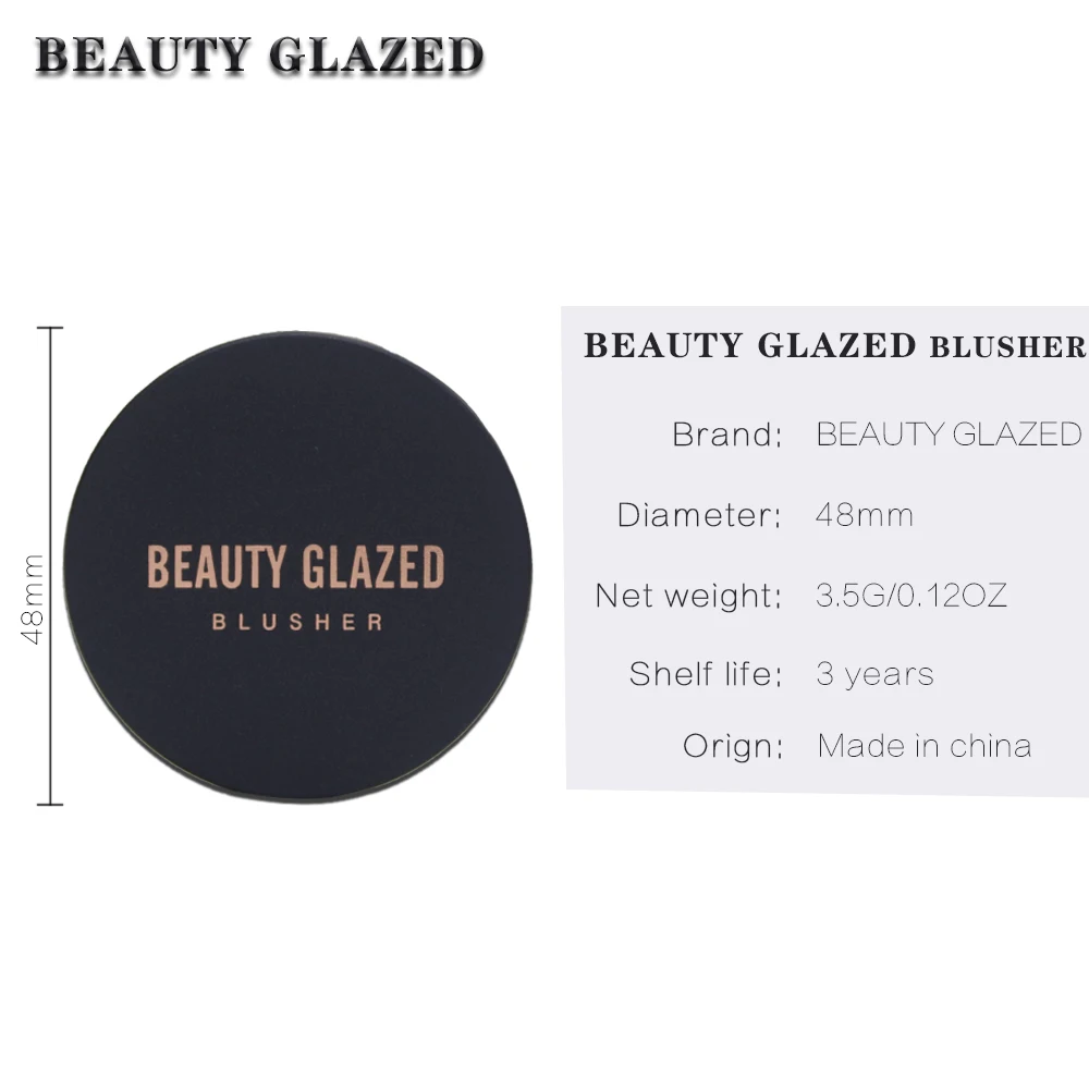 Beauty Glazed Makeup 10 Colors Shimmer Matter Blush Bronzer Face Contour Blush Palette Powder Highlighter Rouge Powder TSLM1 Pen