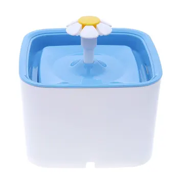 

2.5 Liter Pet Flower Square Automatic Water Dispenser Cat And Dog Feeder Pet Mute Drinking Water Feeding Water Dispenser