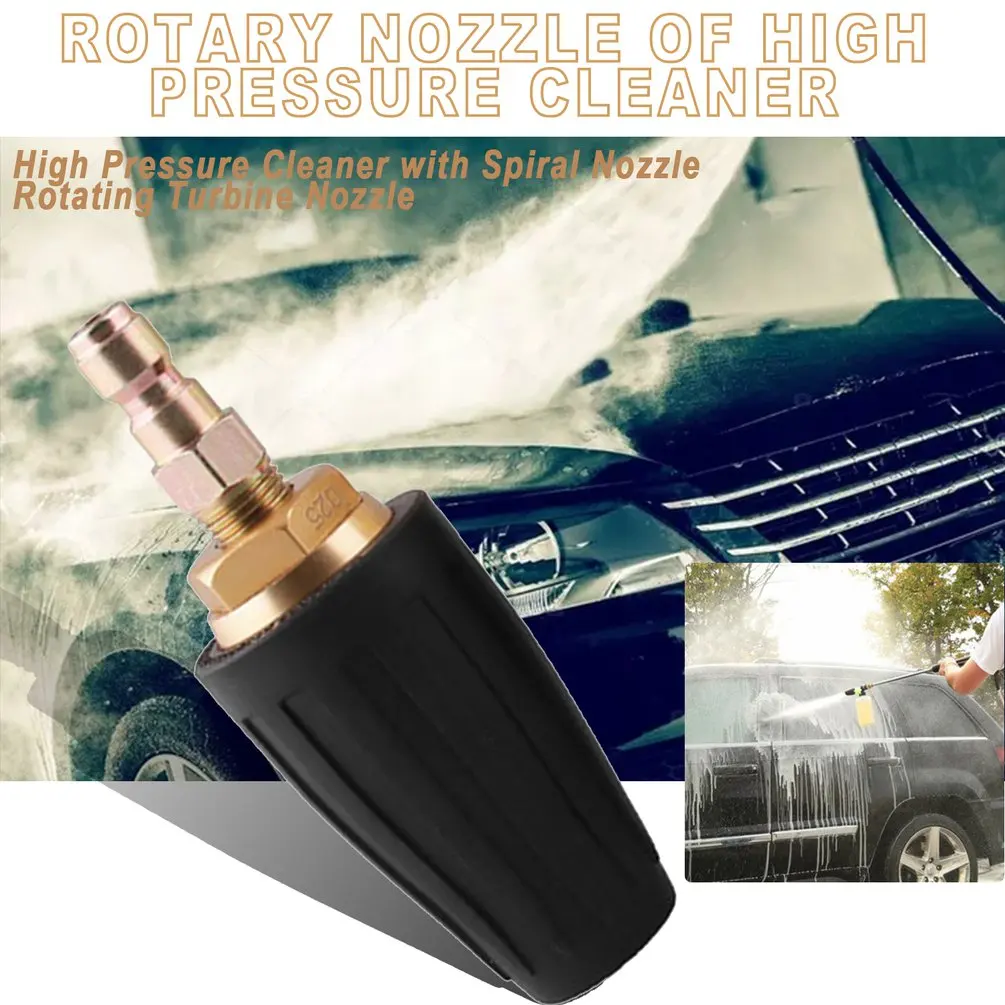 Автозапчасти 3000Psi спиральное сопло высокого давления очиститель вращающееся турбинное сопло вращающееся на 360 градусов автомобильные принадлежности