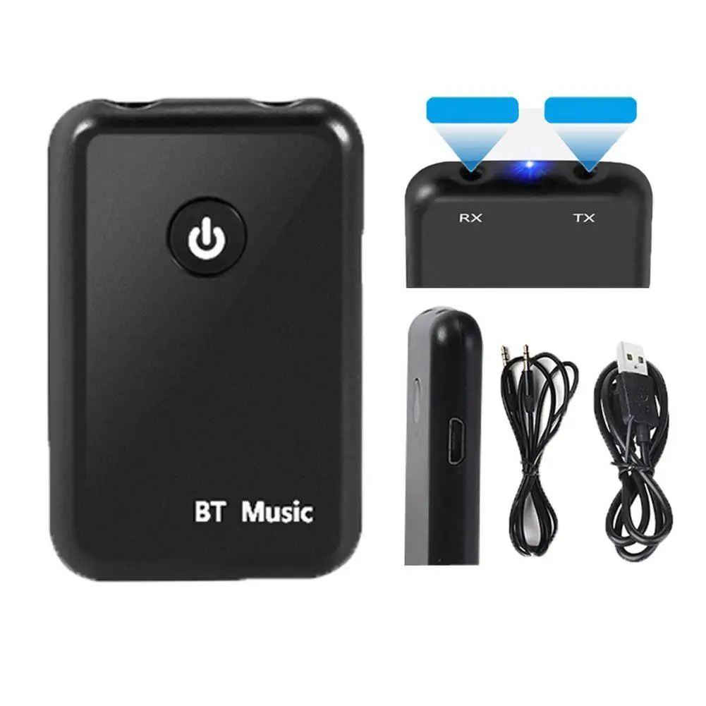 Беспроводной Bluetooth V4.2 передатчик приемник 2 в 1 3,5 мм стерео музыка аудио адаптер для ТВ наушники Динамик
