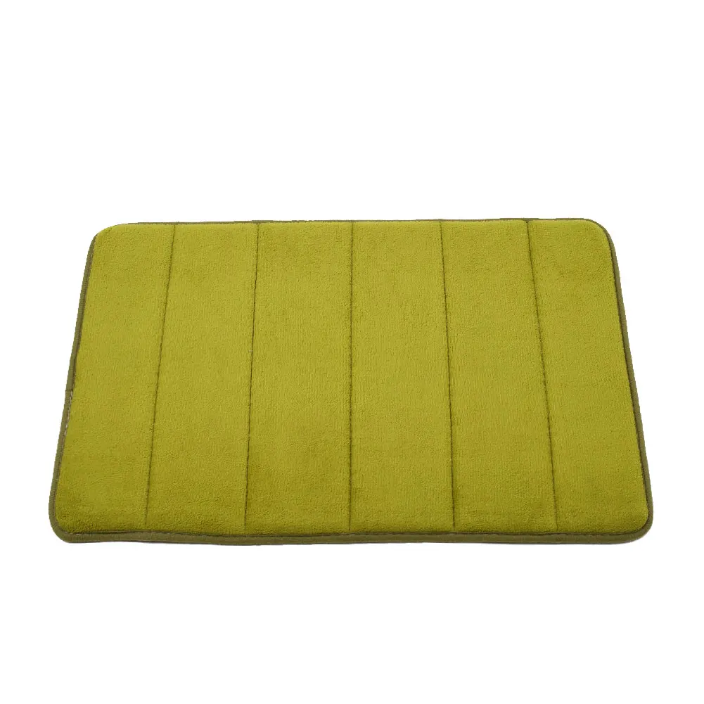 Green Противоскользящий коврик для двери, коврик для ванной, коралловый флис, полосатый дизайн, 40x60 см, Придверный коврик для ванной комнаты - Цвет: Green
