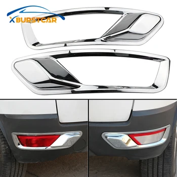 

1 pair Car Chromium Styling Chrome Rear Fog Lamp Cover Lights Trim Sticker Cover For Ford Ecosport 2013 - 2017 Accessiores