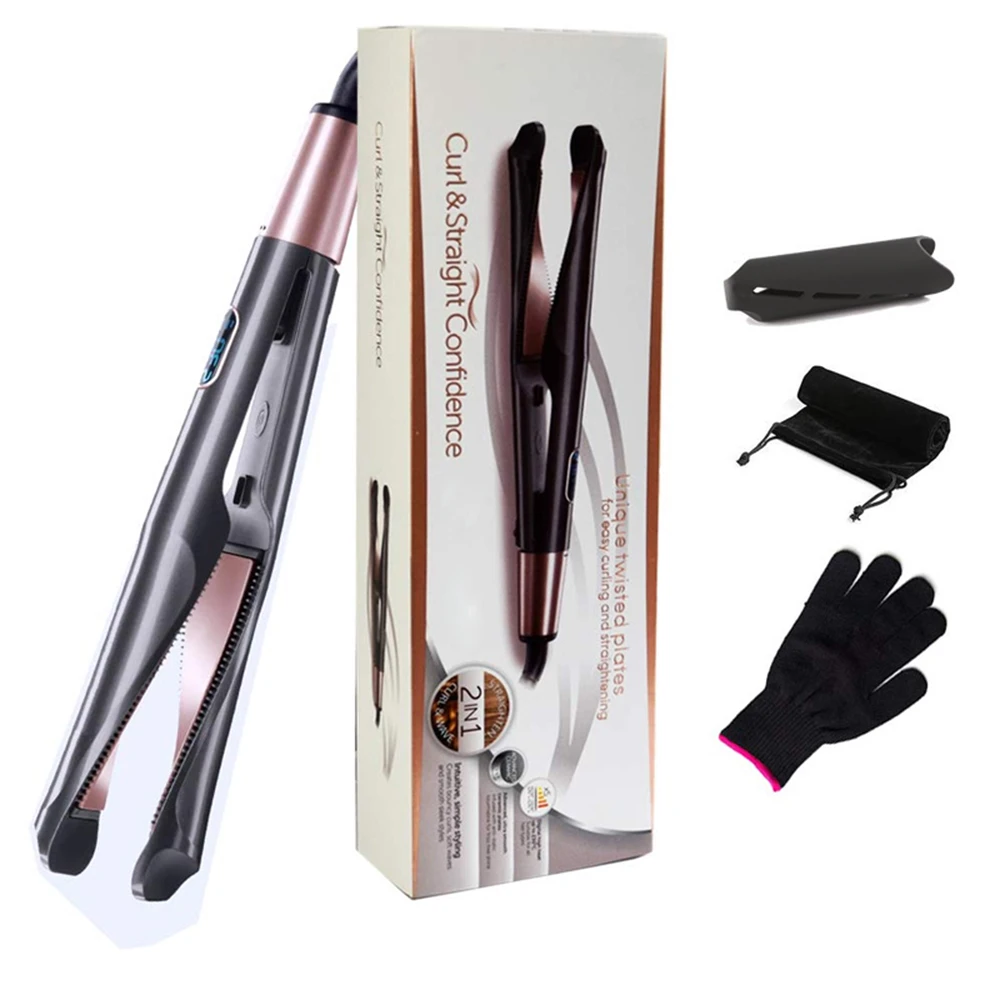 professional 2 in 1 hair straightener