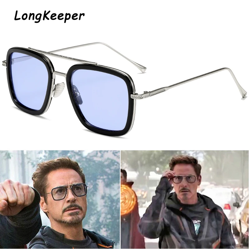 Sostener Negrita vestíbulo Gafas de sol de estilo Tony Stark para hombre y mujer, diseño de marca  cuadradas de lentes de sol, de lujo, Retro, de hierro|De los hombres gafas  de sol| - AliExpress