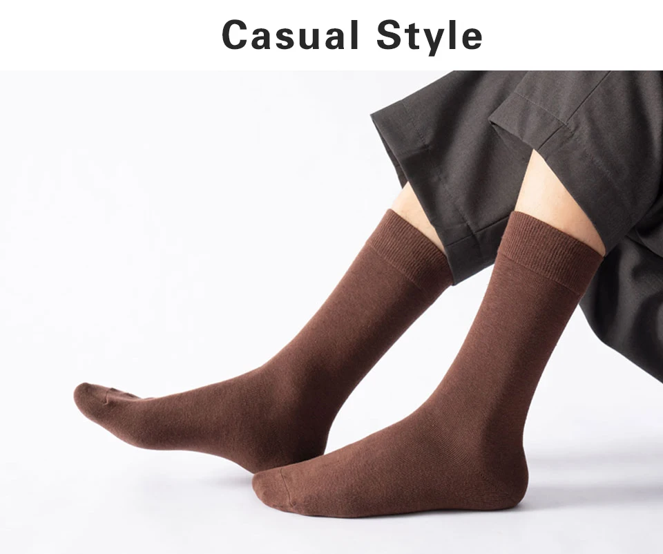 5 Pairs Business Dress Socks Men's Breathable Winter Warm Cotton Socks Long Male High Quality Happy Colorful  Socks For Man Gift