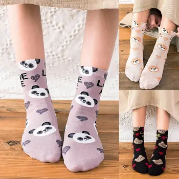 

animal print kawaii cute socks korean Unisex harajuku cartoon socks cotton woman calcetines meias mulher skarpetki sock