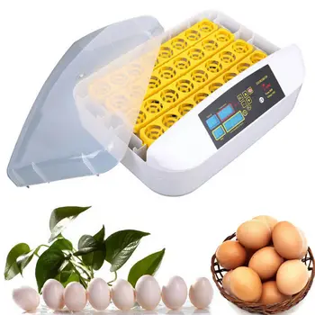 

32 Egg Incubator Hatcher LCD Display Automatic Turner Chicken Hatching US Plug