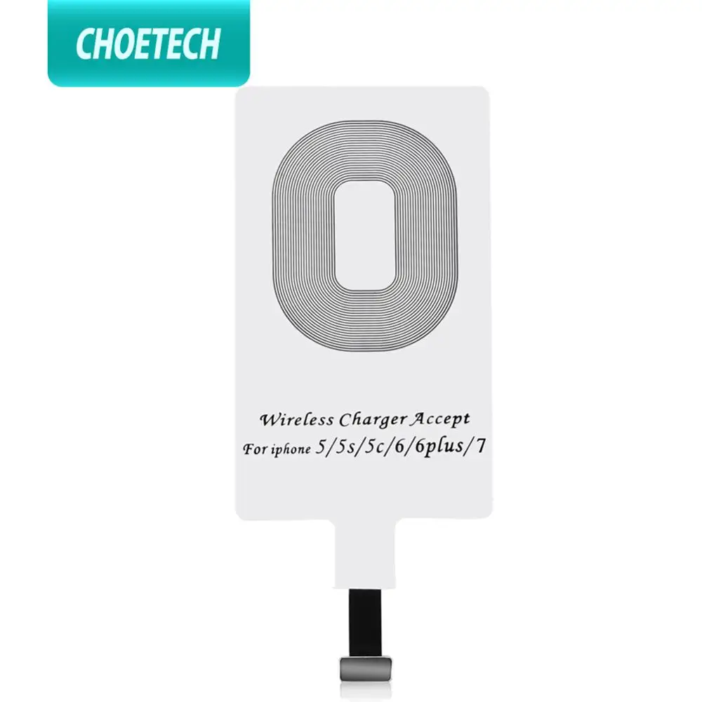 Беспроводной зарядный ресивер CHOETECH Type C для iPhone 7 6 Plus Samsung Xiaomi 5s Qi беспроводное
