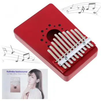 

10 Key Kalimba Pine Thumb Piano Mbira Mini Keyboard with Tone Sticker Musical Instrument