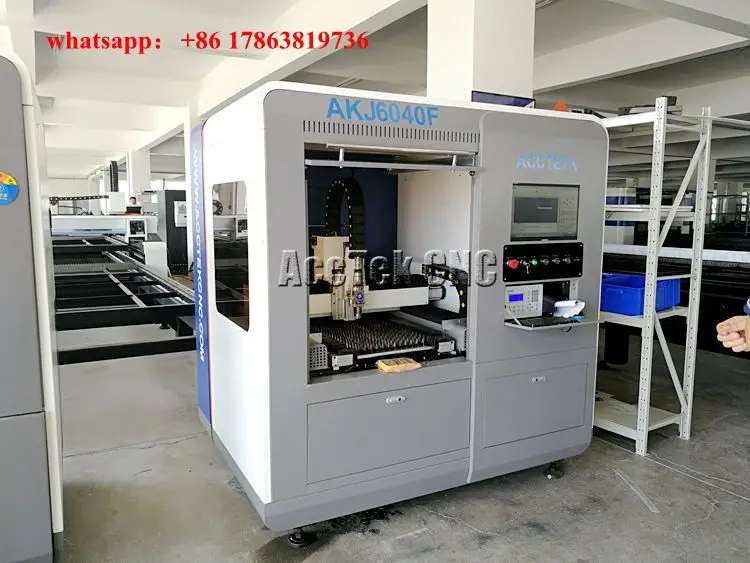 Станок фирмы jinan с ЧПУ Типа CNC волоконно-лазерной резки для стального листа AKJ6040F/WSX режущая головка волоконно-лазерной резки для России