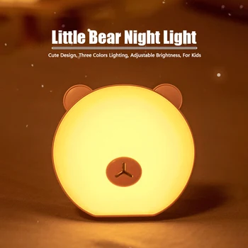 

Christmas gift decoration little bear light USB night light led touch table lamp Lighting Cartoon cute little bear night light