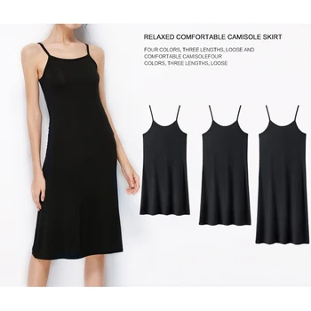 

Modal Sleep Dress Women Strappy Sleepwear Nightgown Soft Sleep Dress Nightgown Lounge Dress Summer Pajamas Sexy Female 3 Length