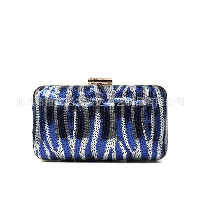 

Europe And America Fashion Sequin Double Color Sequin Carrying Evening Bag-One-Shoulder Carrying Shoulder, Can Put 6P