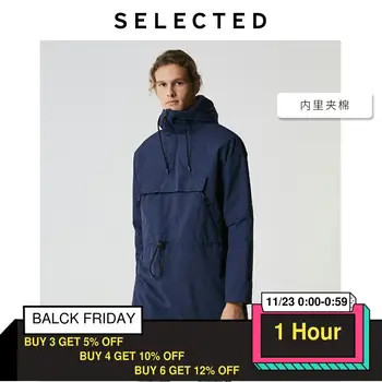 

SELECTED Men's Mid-length Hooded Coat Autumn & Winter Cotton Windbreaker Jacket R | 419422504