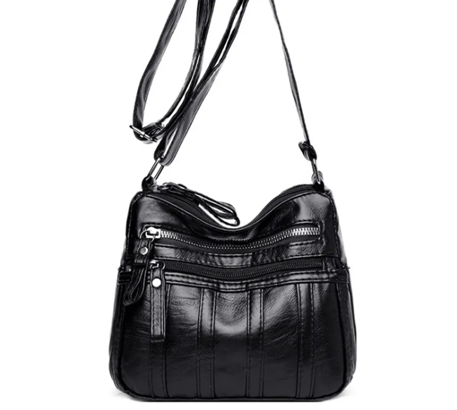 Женские сумки на плечо для дам сумки через плечо простая модная женская сумка мягкая Маленькая кожаная сумка
