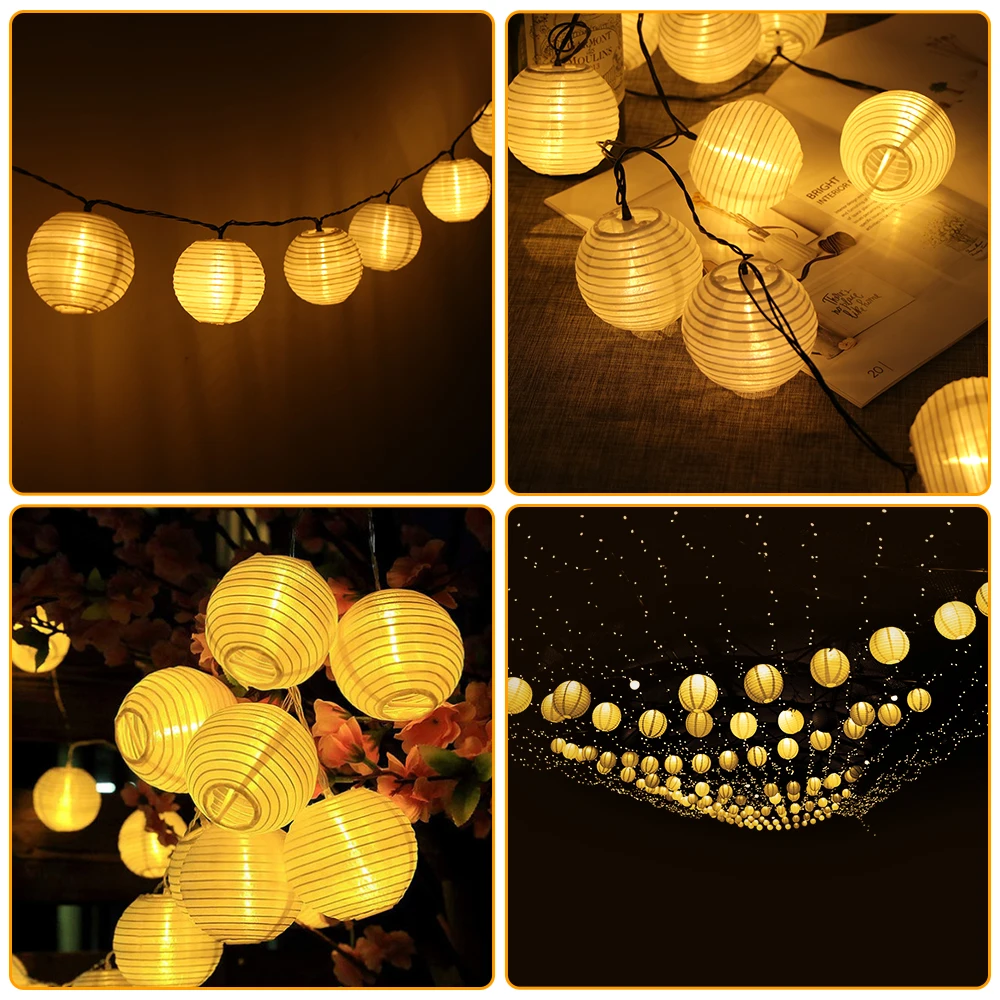 Вечерние фонари, шар, Солнечный светодиодный Сказочный светильник, 20 30 светодиодный, для патио, свадьбы, солнечный глобус, сказочный светильник