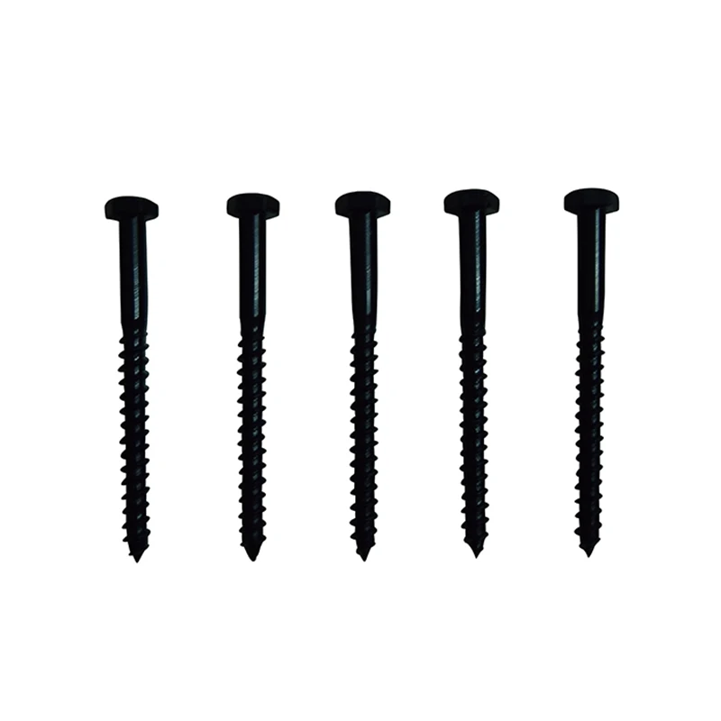 

4'inch 3.5inch 4.7 inch Barn Door Sliding Track Screw(5 Packs) Black Sliding Door Track Hardware Carbon Steel Screws