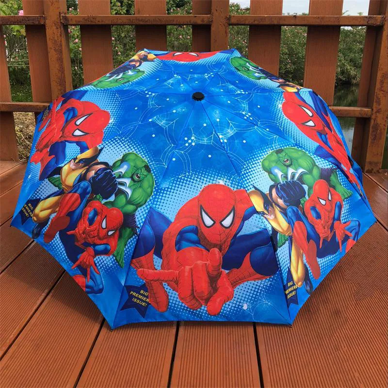 Детский зонтик принцесса София Человек-паук мультфильм детский зонтик складной портативный прочный зонтики для девочек зонтик для мальчиков
