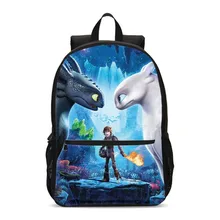 VEEVANV брендовые дизайнерские рюкзаки с 3D-принтом «Как приручить дракона» для мальчиков и девочек, школьная сумка, сумка для книг, Mochila Escolar