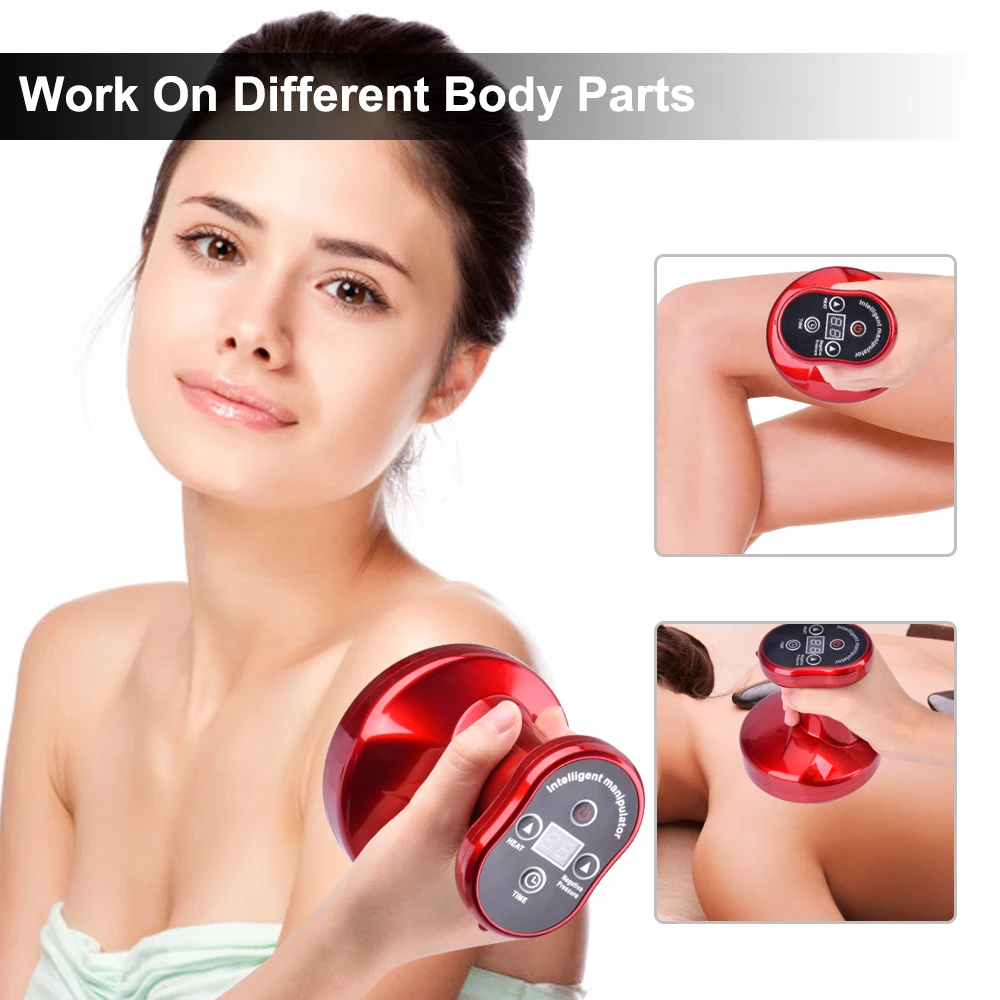 

Electric Cupping Massager Vacuum Suction Cups EMS Ventosas Anti Cellulite Magnet Therapy Guasha Scraping Fat Burner Slimming