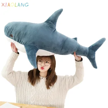 

XIAOLANG New Giant Shark Plush Toy Doll Sofa Pillow Cushion Children's Toys Birthday Gift Home Decoration