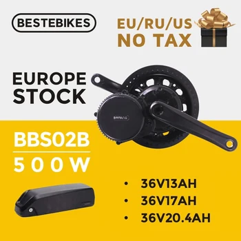 

Bafang motor BBS02B BBS02 500w 36V Bafang electric bike motor mid drive motor electric bike conversion kit 36v20.4ahLG battery