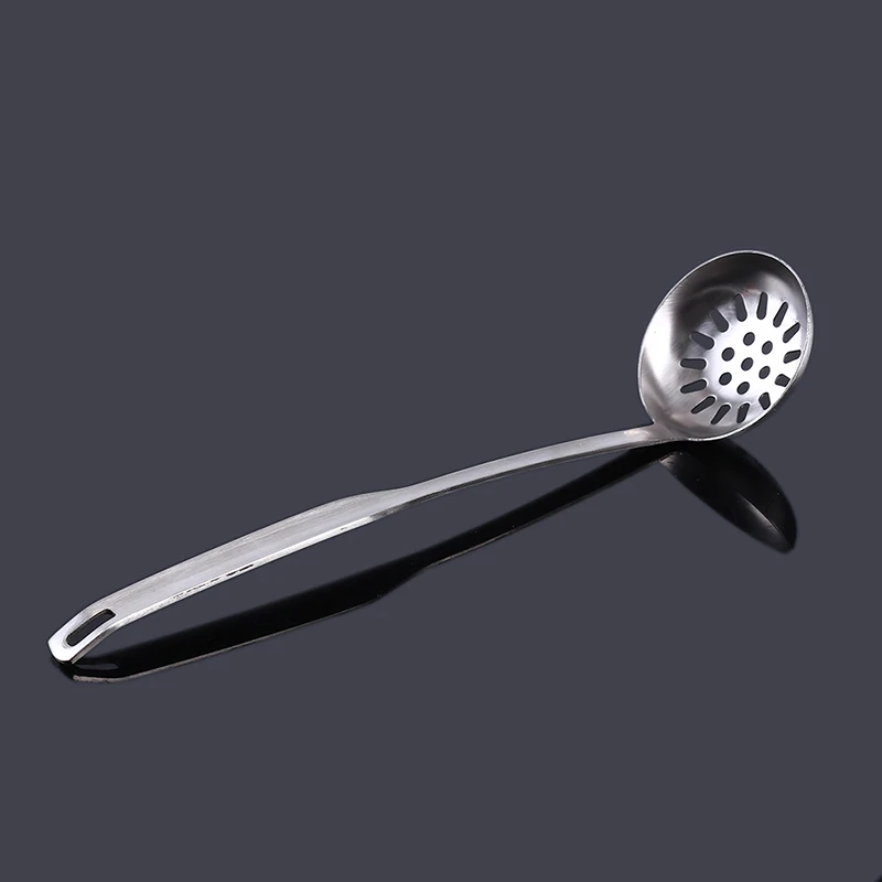Stainless Steel Hot Pot Soup Spoon Colander High Quality Kitchenware Set Home Kitchen Supplies New Long Handle Cooking Tool - Цвет: colander