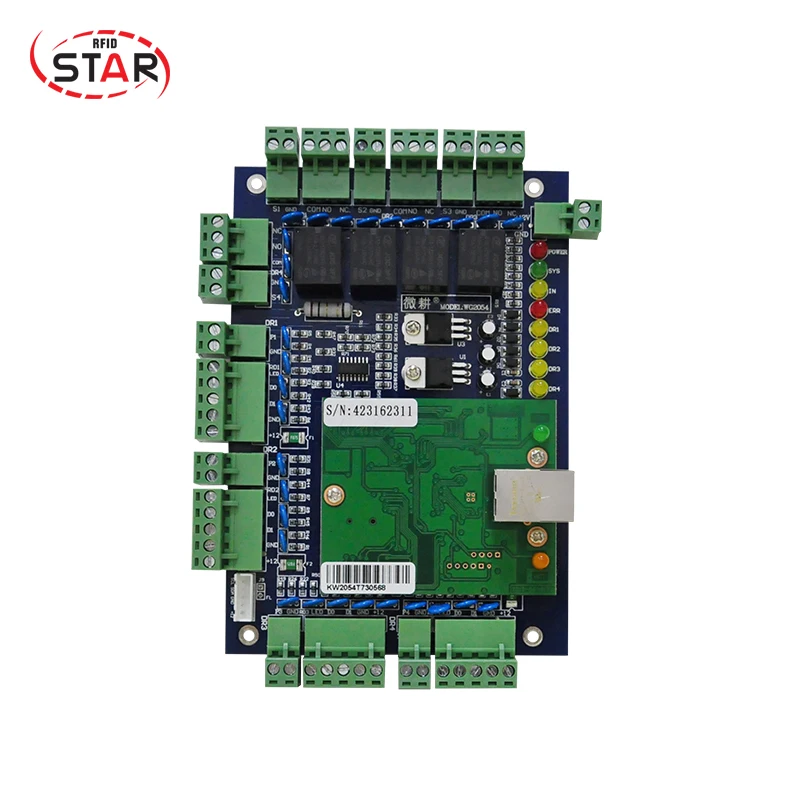 TCP/IP связь 4 входных ворот управления/RFID Четыре двери системы контроля доступа