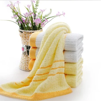 

30x65cm Cotton Bath Towel Embroidered Quick-Dry Fiber Soft Towels Hair Hand Wash Towel for Home Hotel Bathroom 1PC